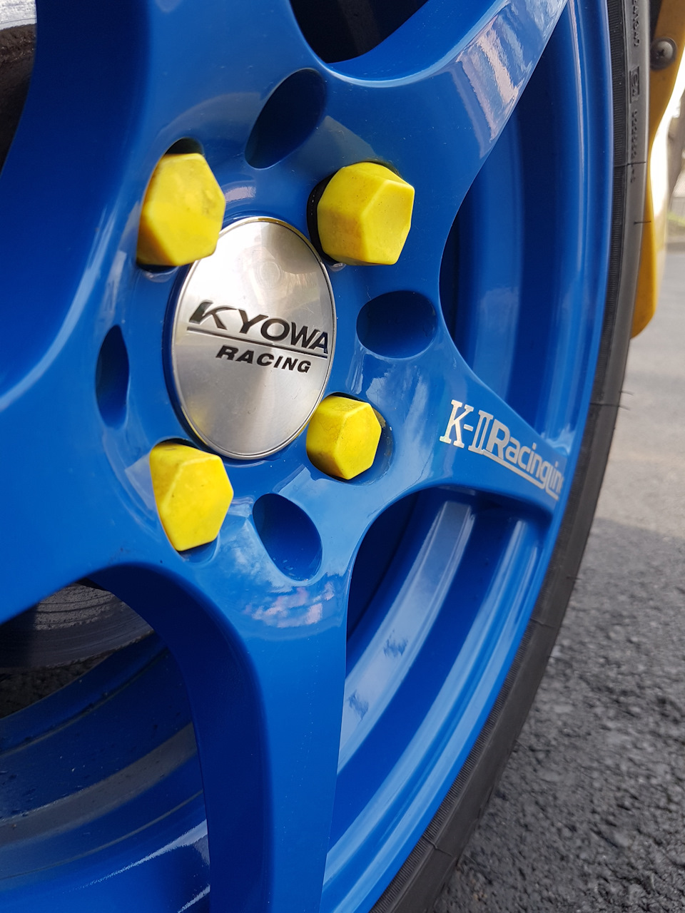 Сині капці Kyowa racing 210BU R15/4x100/6.5/ET40 4
