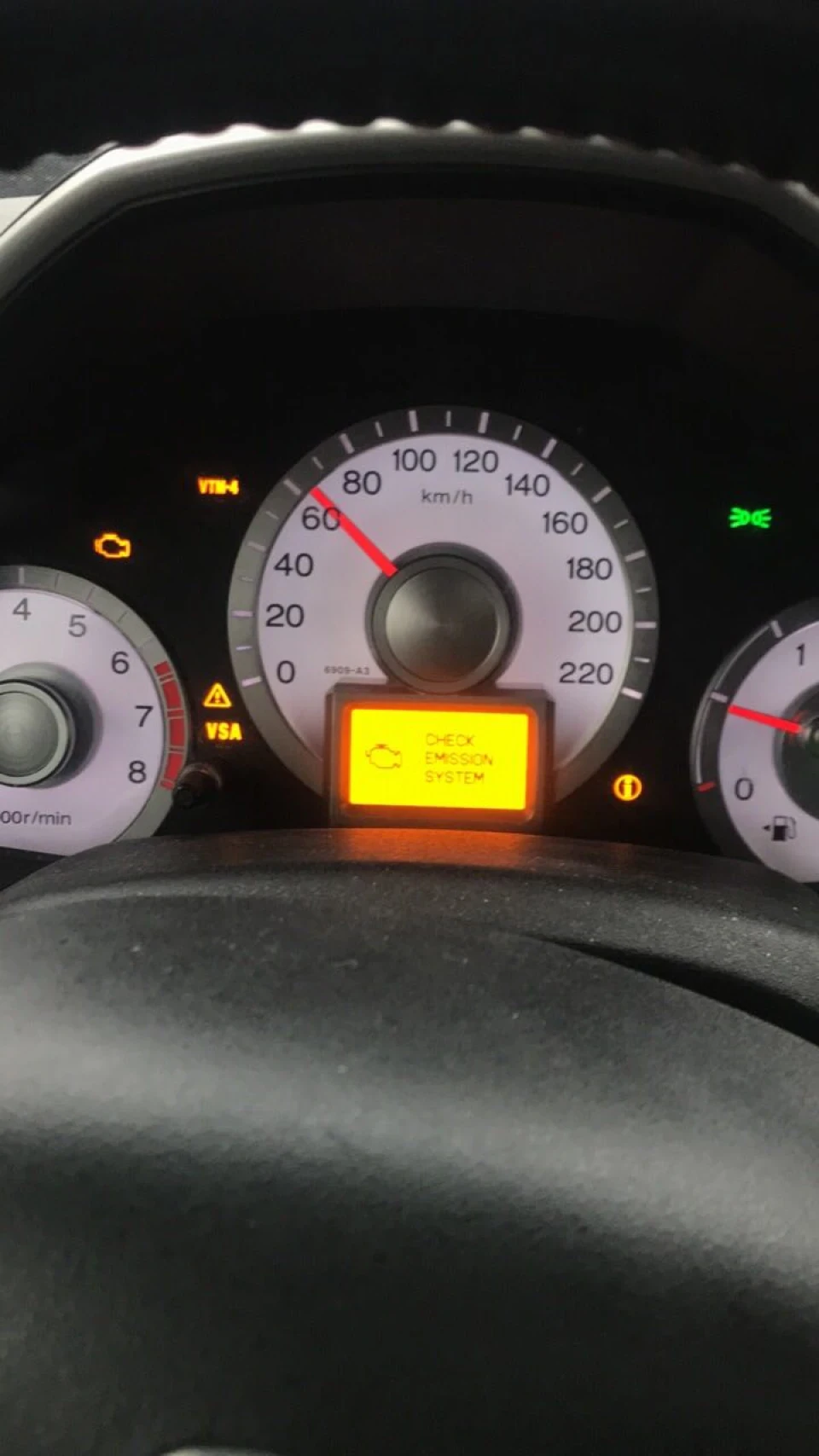 Перша поломка. Зайнявся check emission system