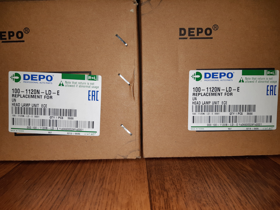 Передні фари DEPO 100-1120N-LD-E 3