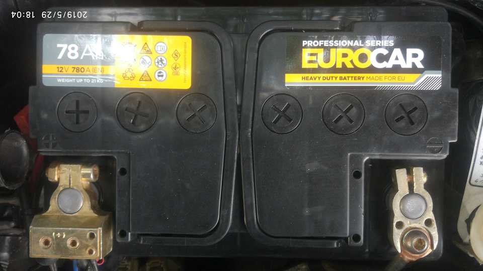 Акумулятор EuroCar 78 ампер. 1
