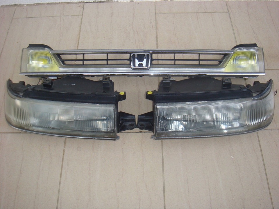 Honda Prelude BA5 BA4 BA INX JDM Conversion Headlights Grill Fenders Hood Bumper 2