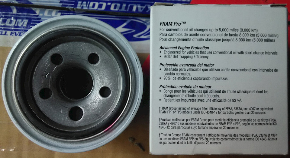 Масляний фільтр FRAM (Made in USA) 2