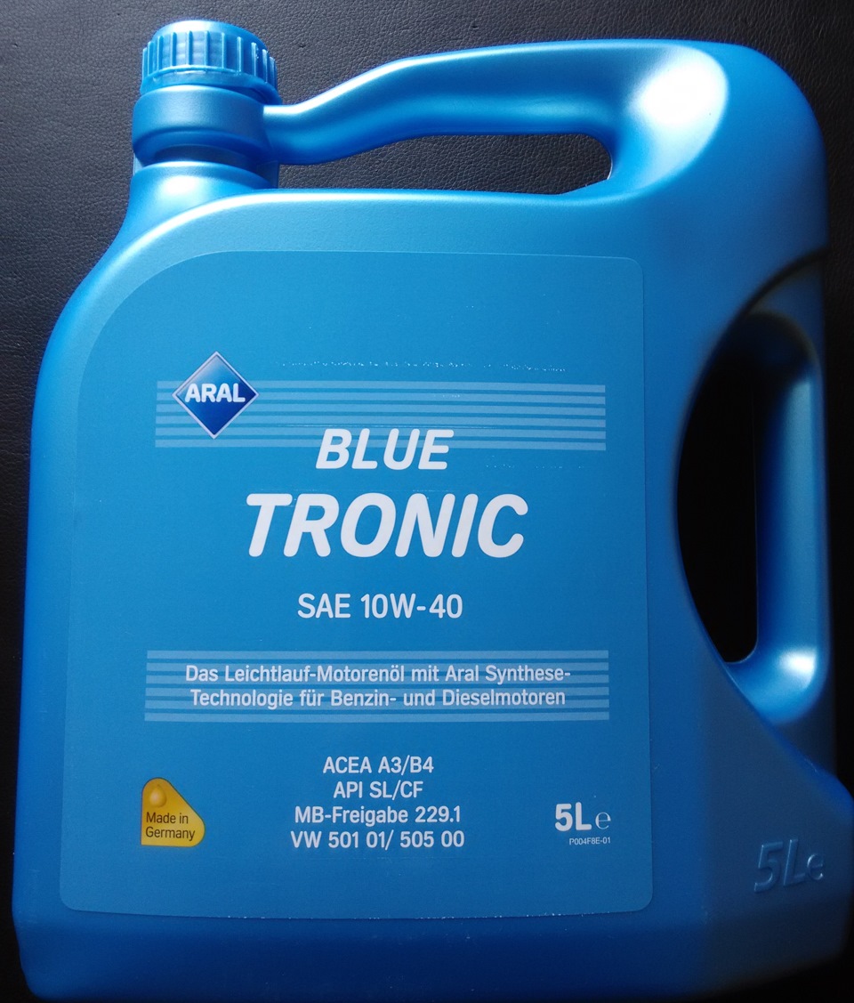 Олія ARAL Blue Tronic і масляний фільтр Mahle 1