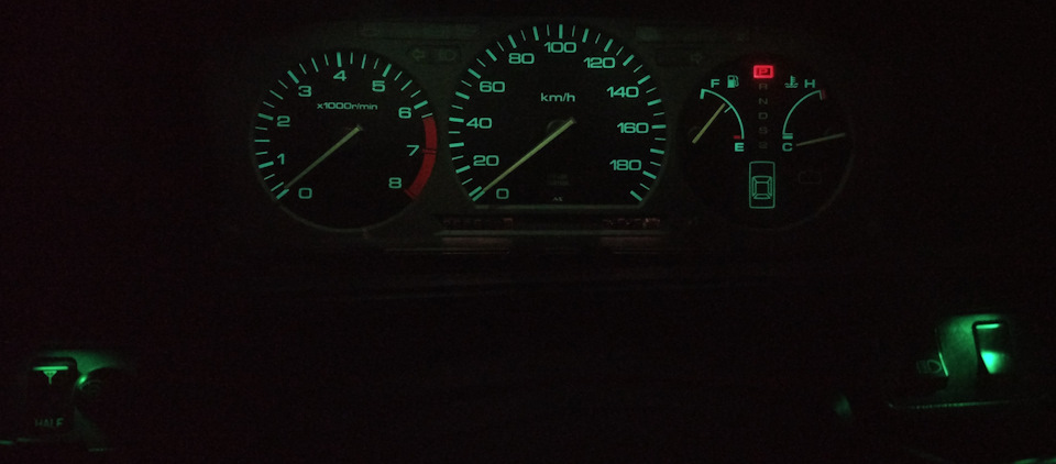 Пересвіт Підсвічування панелі приладів Honda Prelude BA4 BA5 2