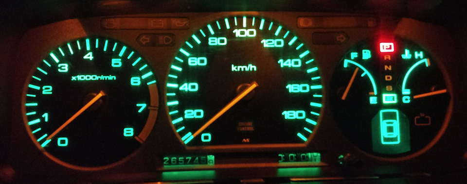 Пересвіт Підсвічування стрілок панелі приладів Honda Prelude BA4 BA5 3