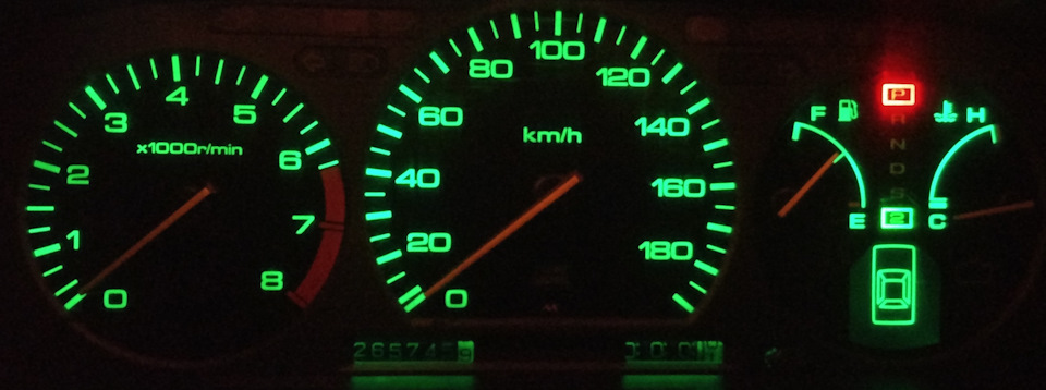 Пересвіт Підсвічування стрілок панелі приладів Honda Prelude BA4 BA5 2
