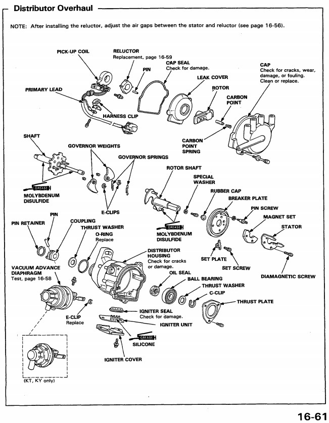 Трамблер Distributor (TEC) for Honda Prelude III BA5 BA4 Carb 1