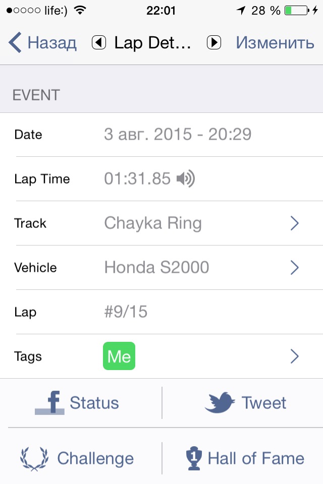 Трек день 29/08/15 Chayka Ring 2