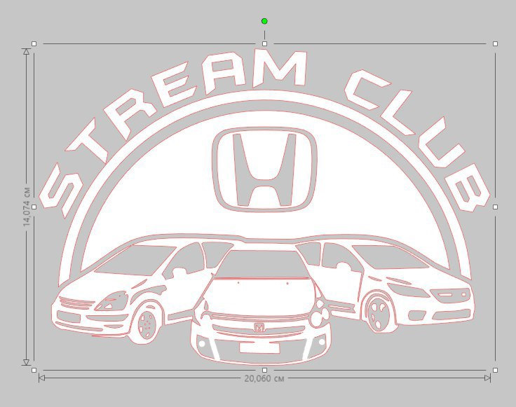 Наклейка Stream Club 1