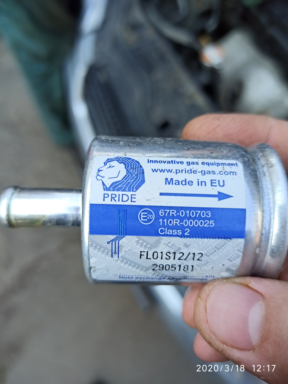 Ось такий стан газових фільтрів після 10683 км... 1