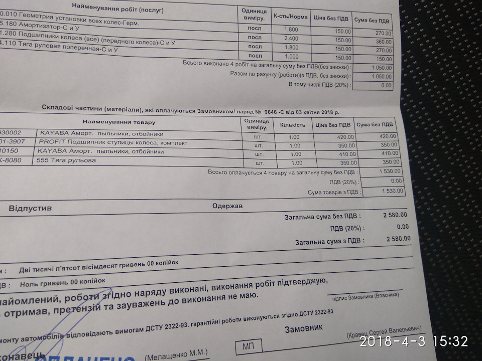 Діагностика ходової після зими та її ремонт 1
