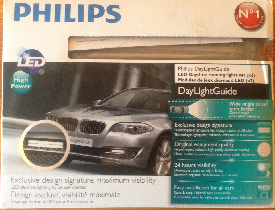 Встановлення ламп DRL Philips 1