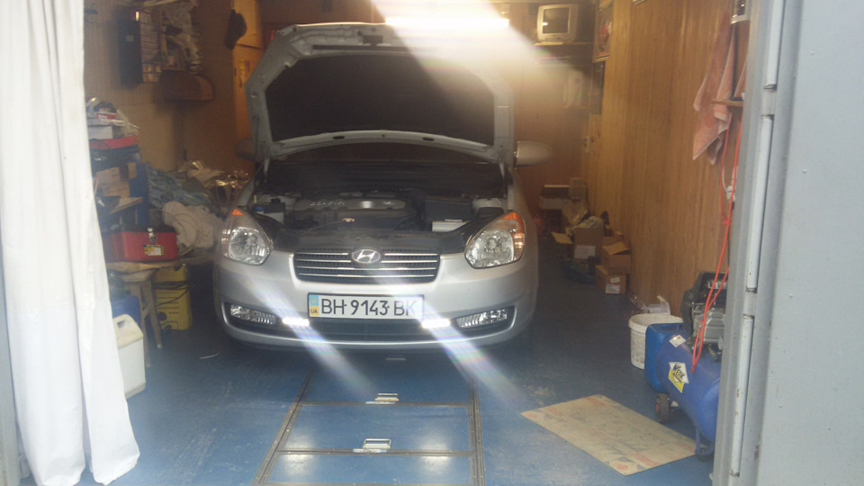 ( Архив 09.10.17 ) Установка DRL PHILIPS 12831ACCX1 ч2 3