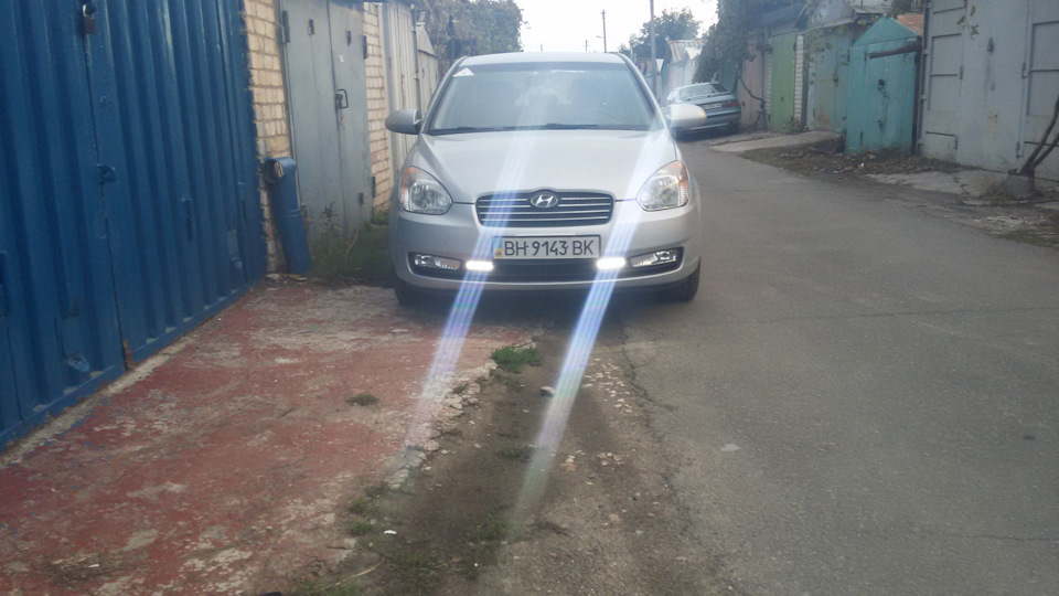 ( Архив 09.10.17 ) Установка DRL PHILIPS 12831ACCX1 ч2 5
