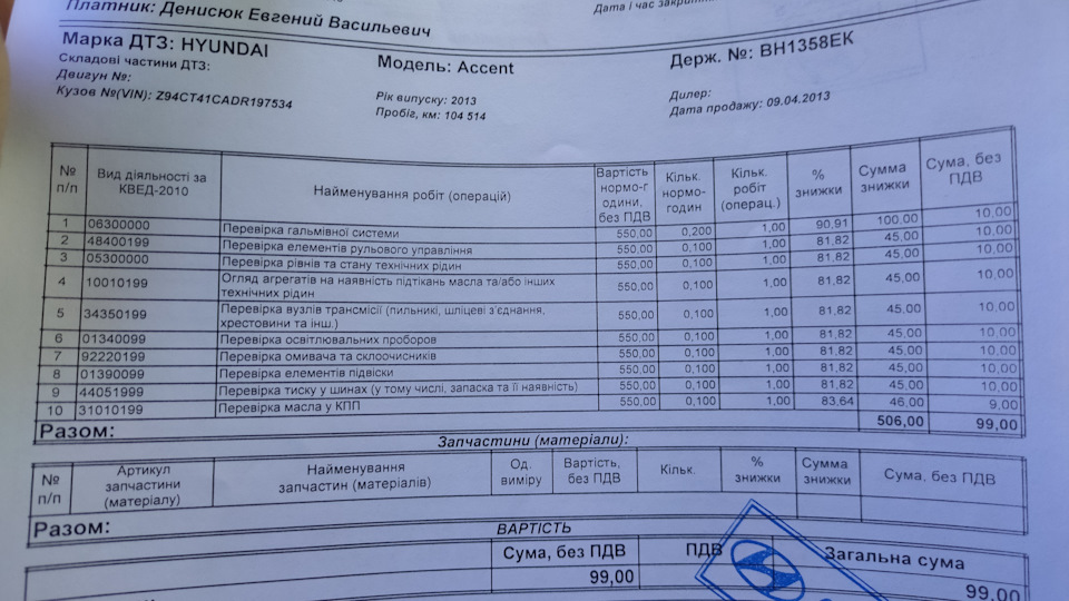 Заміна тех. рідин 3
