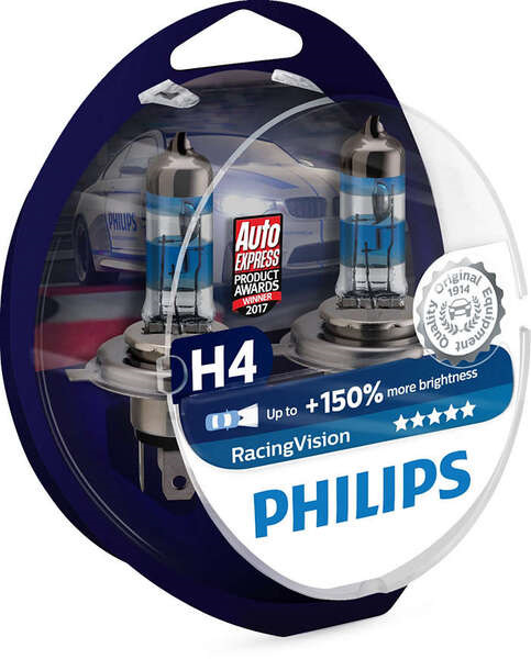 Philips H4 RACING VISION +150% 1