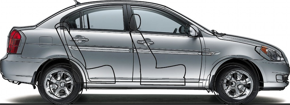 ☣ 3d замальовки hyundai verna 1