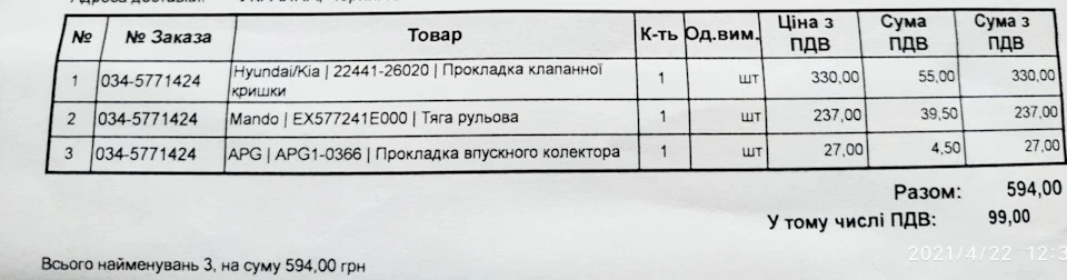 Заміна прокладки клапанної кришки та ходова.