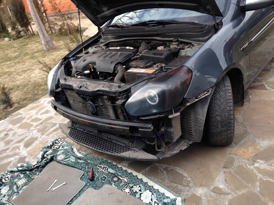 Зламані Ікла на бампері або просто зима на шкоду! :( 5