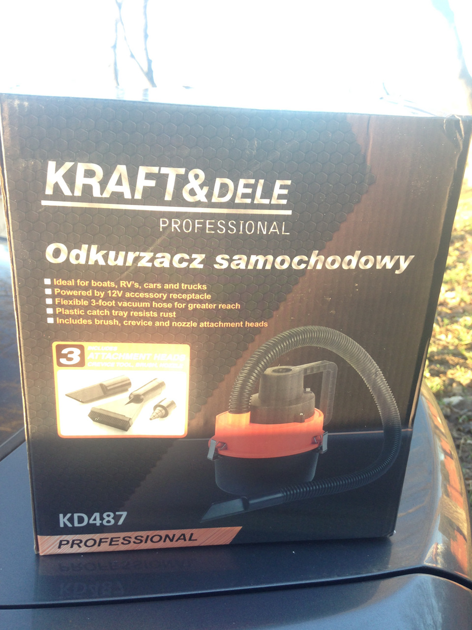 Малий, та удався - Пилосос автомобільний Kraft&Dele KD487 2