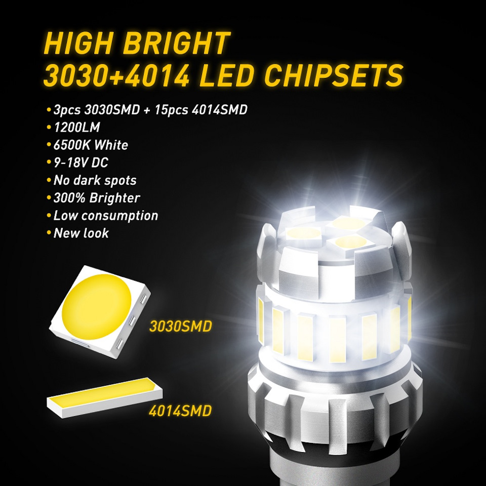 замінив лампи W16W на led з AliExpress 2