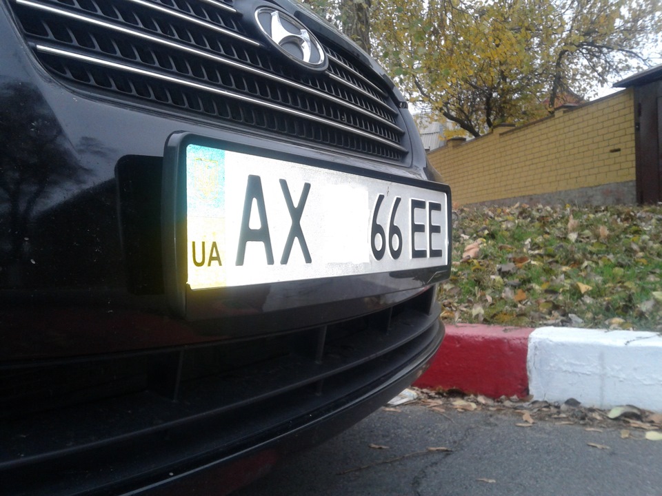 Нові рамки номера чорний глянець та початок підготовки до зими 1