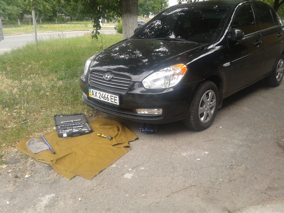 Заміна антифризу Hyundai Accent CRDI 1
