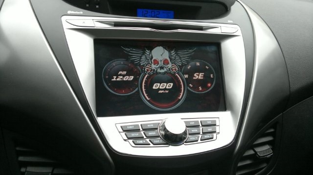 Магнітол Power Acoustik на Elantra MD 4