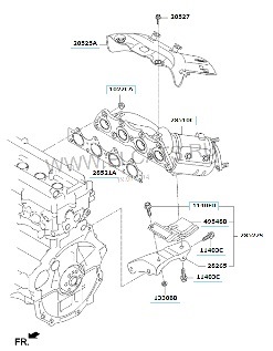 Випускний колектор від Elantra MD для Близького Сходу 1