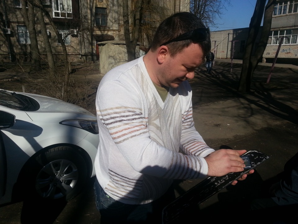 Встановлення накладок на пороги 4