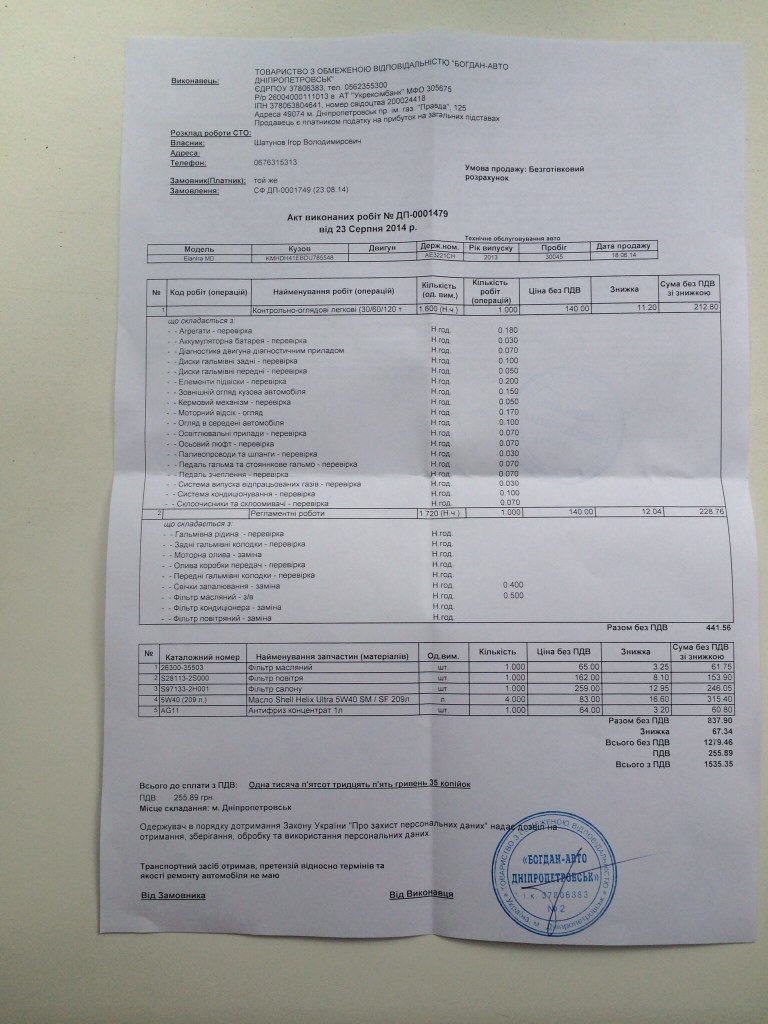 ТО 30 тис.км 1