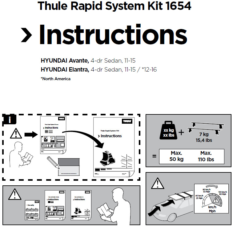 Комплект релінгів THULE 962-754-1654 5