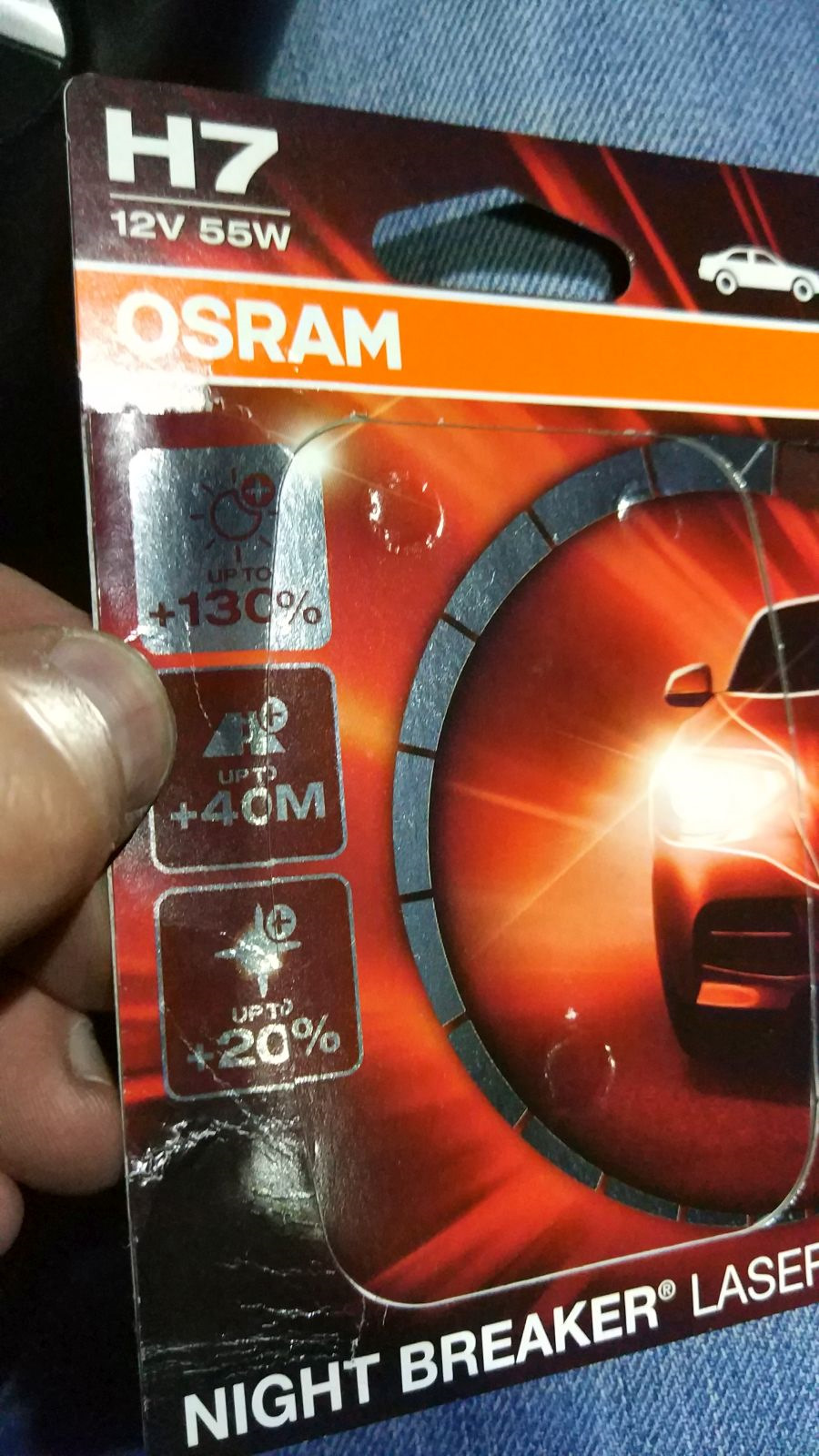 Osram Night Breaker Laser H7 (+130) ... світліше, біліше, ширше 1