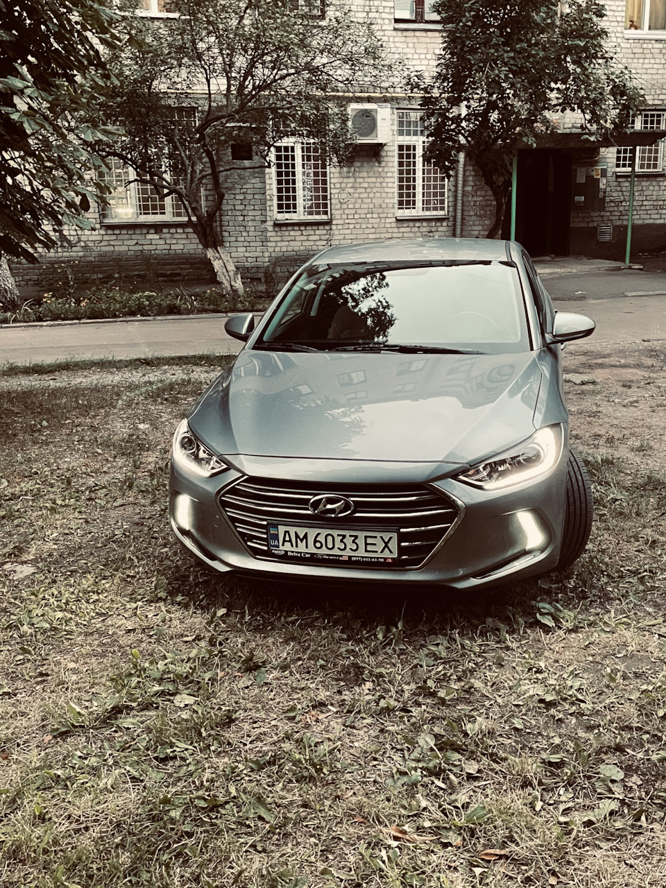 Заміна фар з лід ДХО Hyundai elantra 2