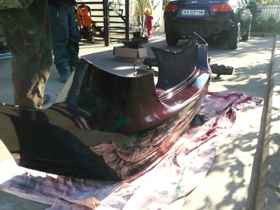Наділ бампера, задув свіжим гравіком пороги+трохи палернув кузов 2