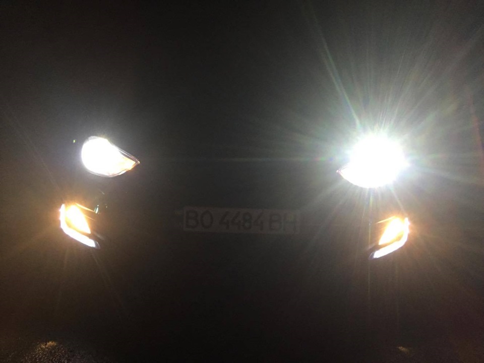 Перший тест LED фар 4