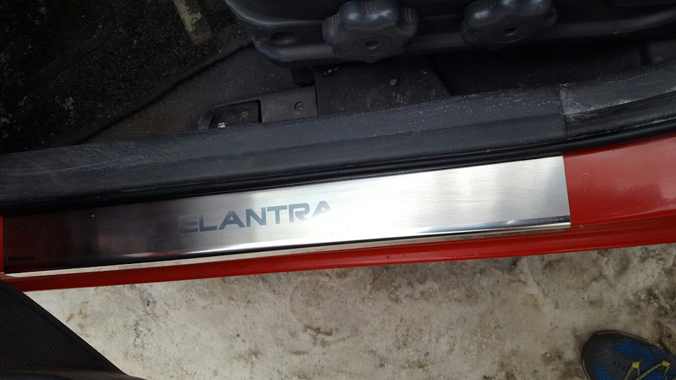 Накладки на пороги Elantra 2000-2006 металеві - Нарешті! :) 3