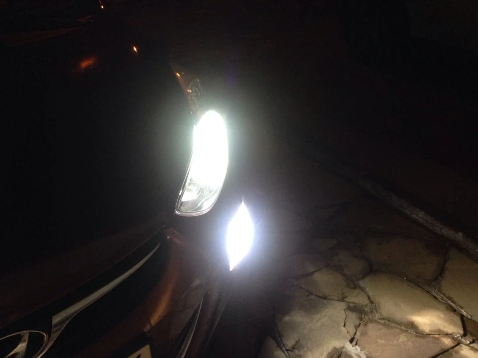 Ксенон у ПТФ і головне світло Elantra