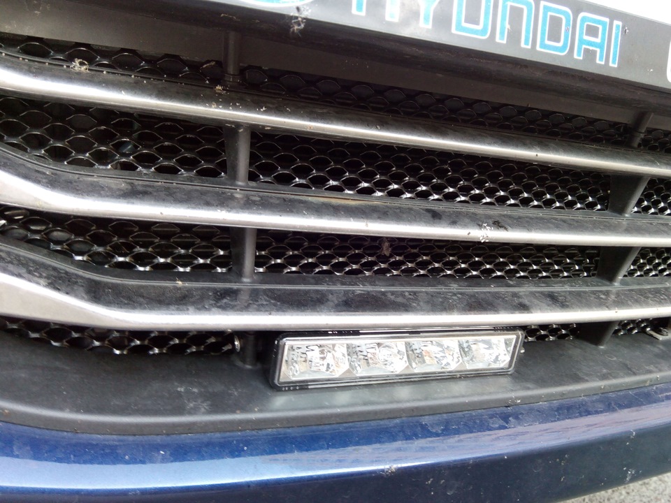 Наколхозив DRL і сітку в бампер 2