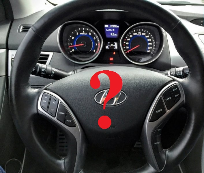 ПОТРАВЕНА РАДА — ПІДКАЗКА — КНОПКИ НА РУЛІ ELANTRA MD 1