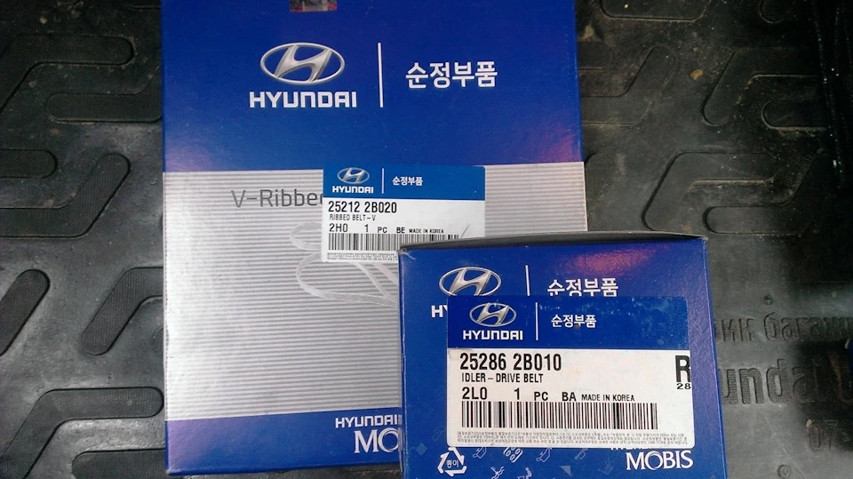 Заміна приводного ременя та обвідного ролика Hyundai Elantra J4