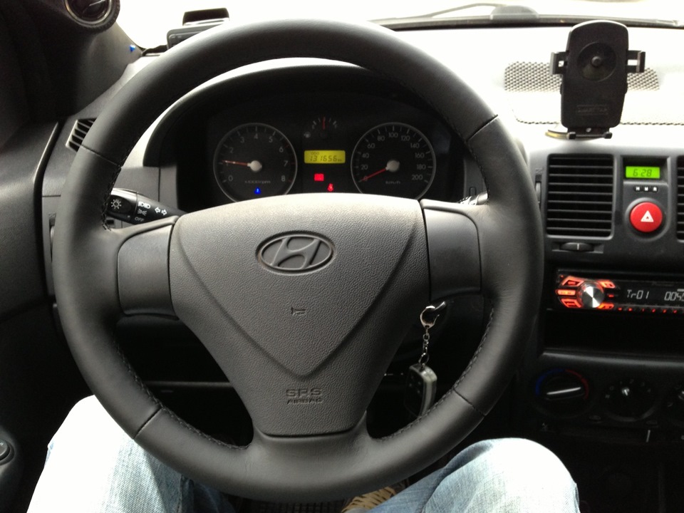 Перетягнув кермо шкірою)) 1