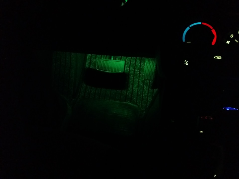 Подсветка в области ног. 2