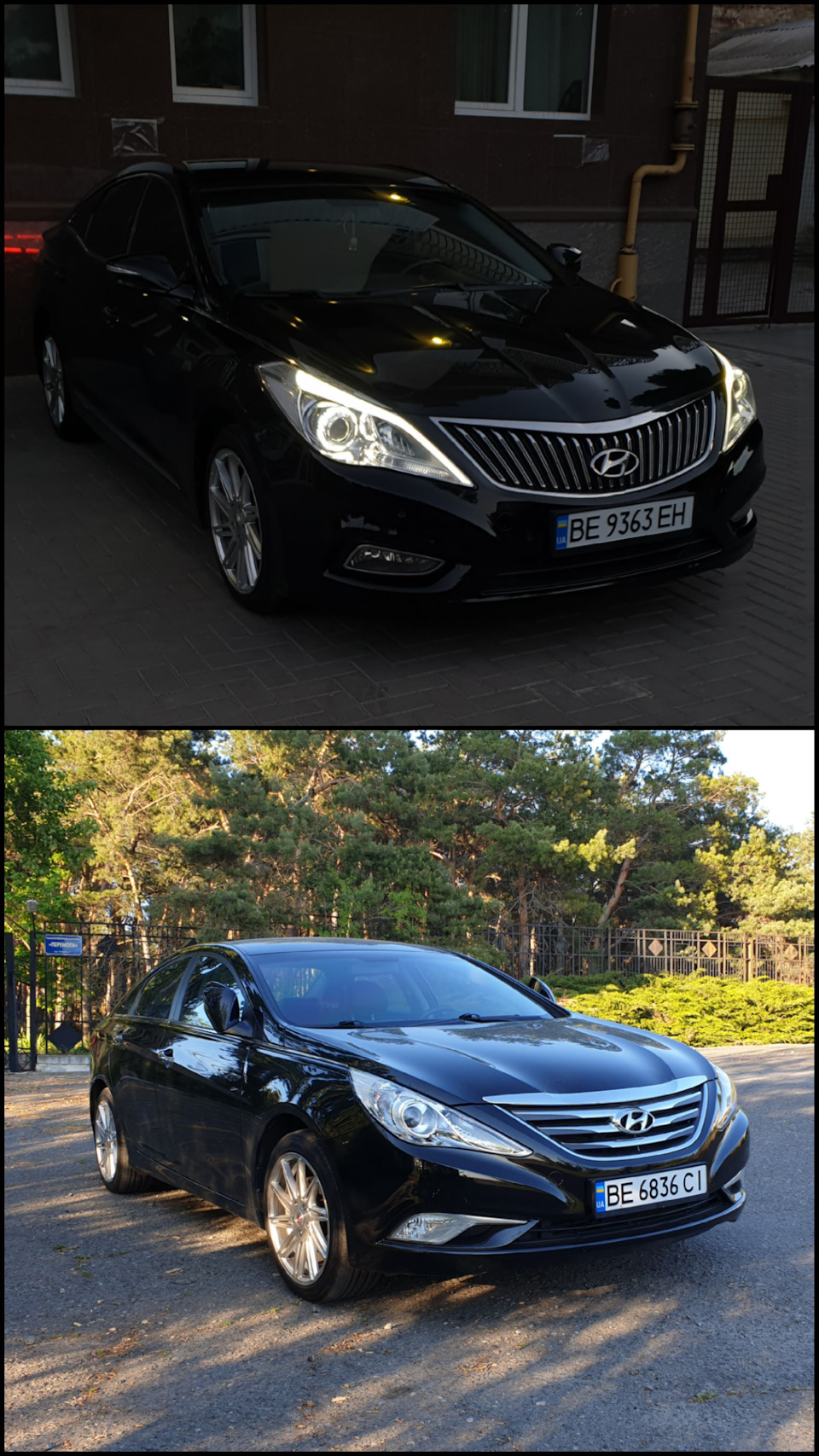Порівняння колишньої Sonata YF та Grandeur HG 300 1