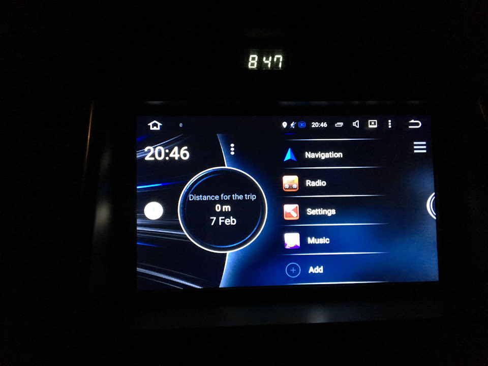 Встановлено Car Launcher на радіо Android 1