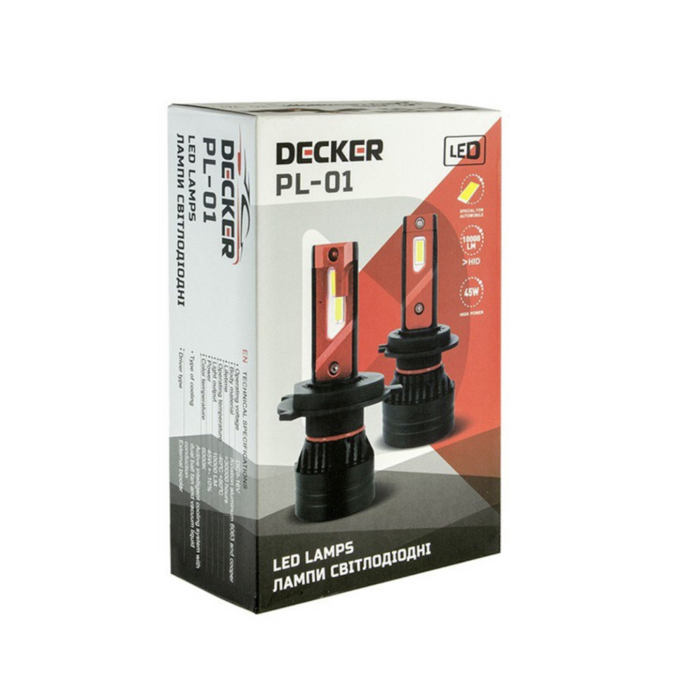 Ближнє світло DECKER LED PL-01 5K H7 1