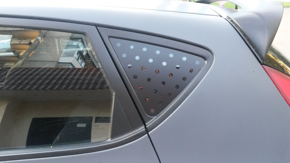 Rear Quarter Window Glass Mask Plate 4