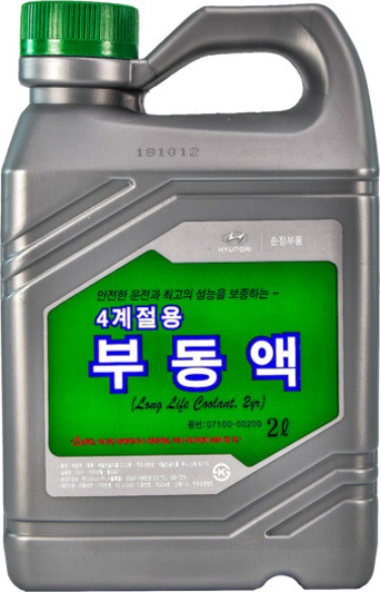 Mobis Long Life Coolant зелений антифриз концентрат Hyundai, 2 л 1