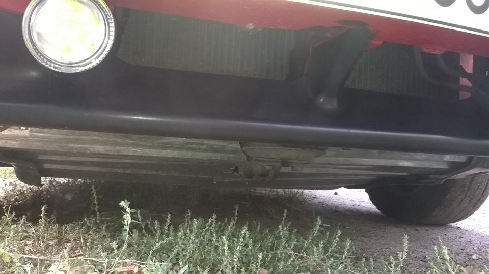 Самодельний захист картера від бруду 1