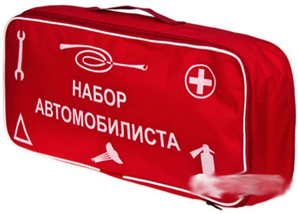 Вогнегасник, аптечка, знак аварійної зупинки 4